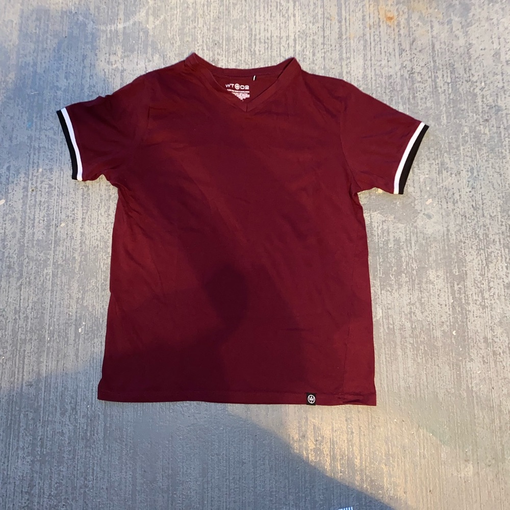 Burgundy shirt